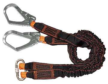Cushion Rope Absorber Lanyard - Double Snap Hook - Fall Protection Series