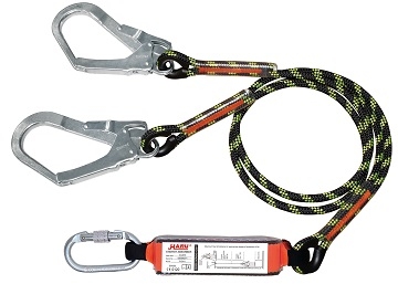 Climbing Rope Absorber Lanyard - Double Snap Hook - Fall Protection Series