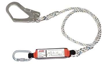 Nylon Rope Absorber Lanyard - Single Snap Hook - Fall Protection Series