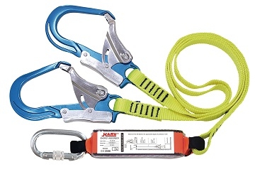 Webbing Rope Absorber Lanyard - Double Snap Hook - Fall Protection Series